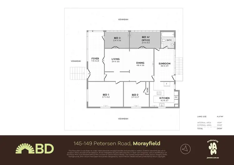 Floorplan of Homely house listing, 145-149 Petersen Road, Morayfield QLD 4506