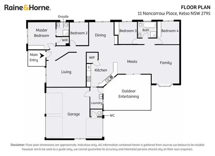 Floorplan of Homely house listing, 11 Nancarrow Place, Kelso NSW 2795