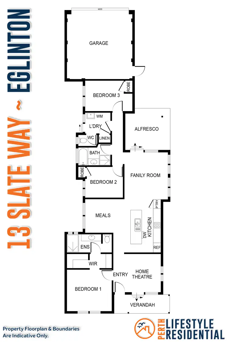 Floorplan of Homely house listing, 13 Slate Way, Eglinton WA 6034