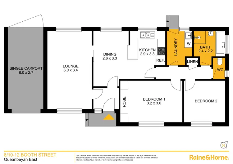 Floorplan of Homely townhouse listing, 8/10-12 Booth Street, Queanbeyan East NSW 2620