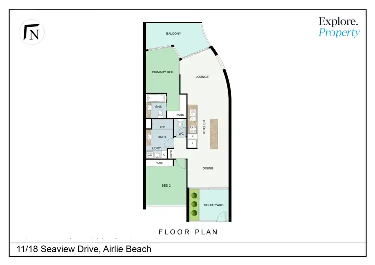 Floorplan of Homely apartment listing, 11/18 Seaview Drive, Airlie Beach QLD 4802