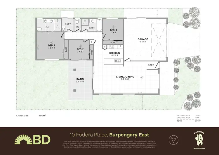 Floorplan of Homely house listing, 10 Fodora Place, Burpengary East QLD 4505