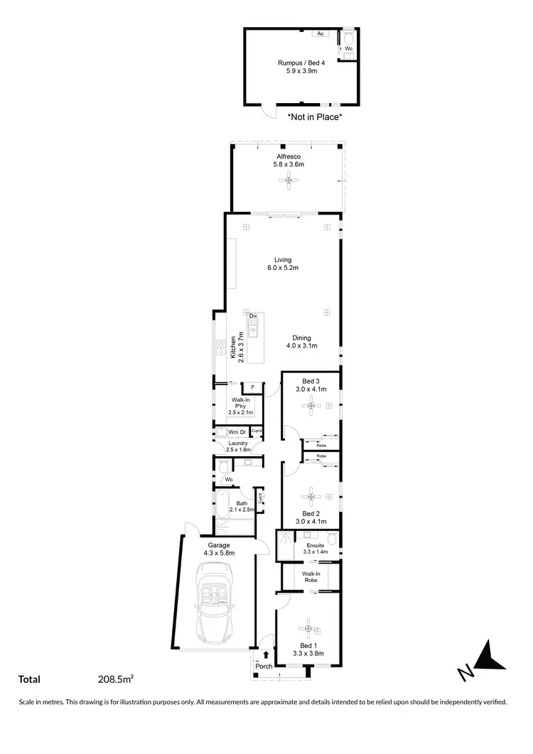 Floorplan of Homely house listing, 10A Gurney Terrace, Enfield SA 5085