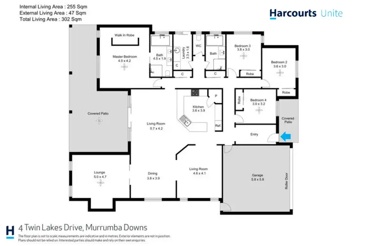 Floorplan of Homely house listing, 4 Twin Lakes drive, Murrumba Downs QLD 4503