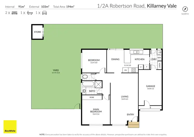 Floorplan of Homely unit listing, 1/2A Robertson Road, Killarney Vale NSW 2261