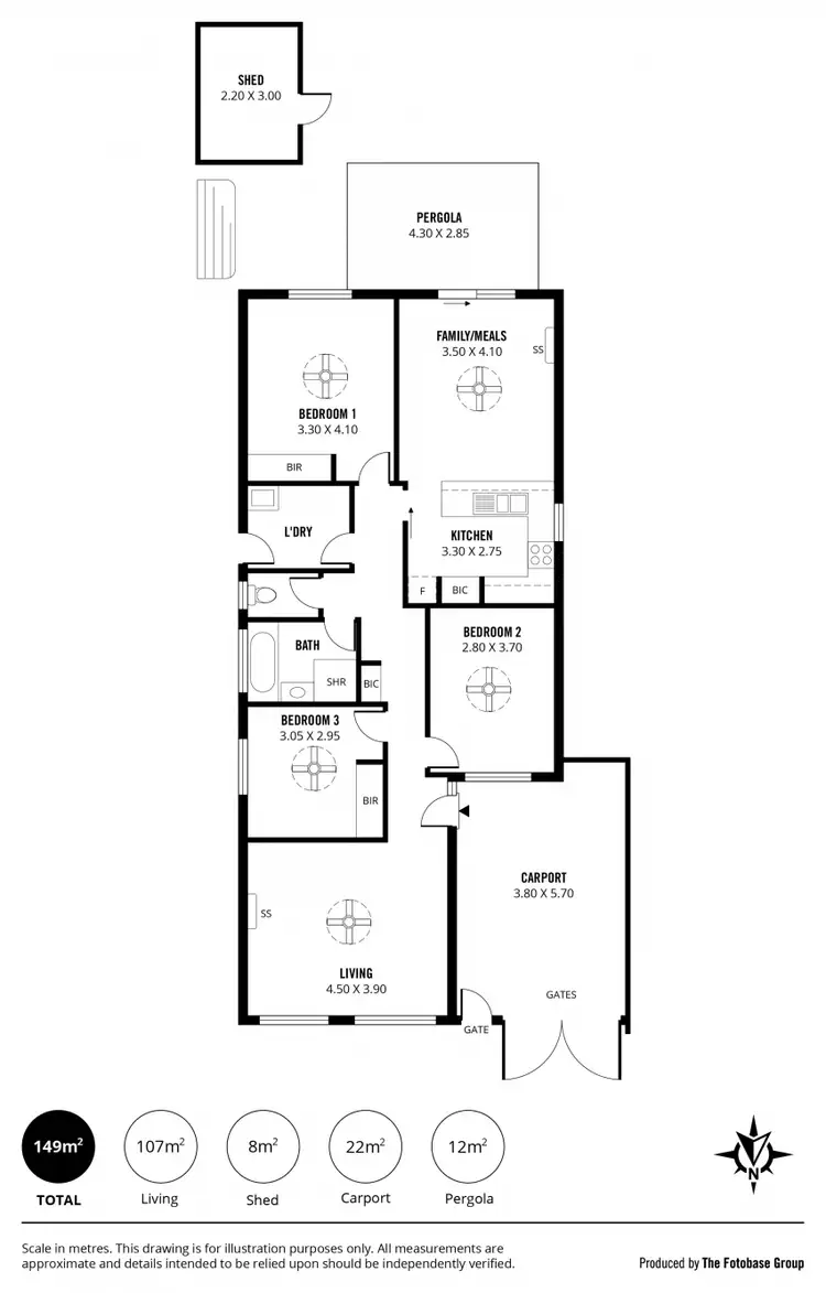 Floorplan of Homely house listing, 21 Diosma Drive, Morphett Vale SA 5162
