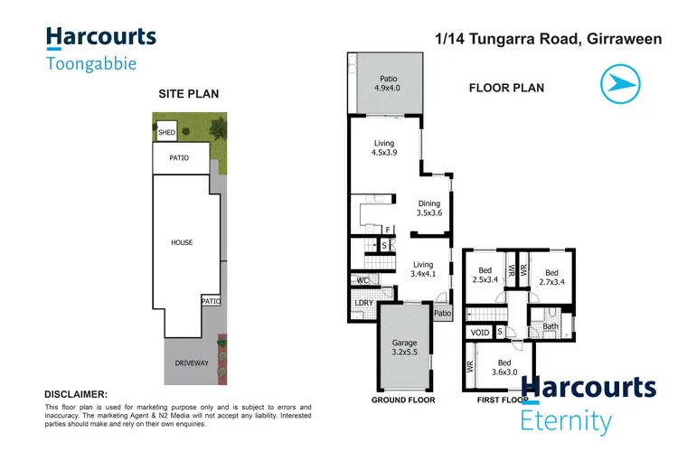 Floorplan of Homely house listing, 1/14 Tungarra Road, Girraween NSW 2145