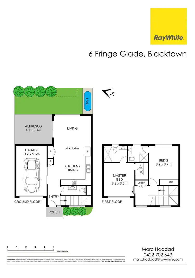 Floorplan of Homely townhouse listing, 6 Fringe Glade, Blacktown NSW 2148