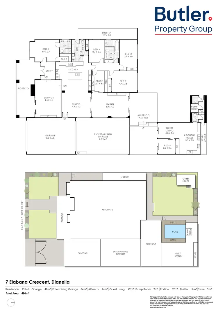Floorplan of Homely house listing, 7 Elabana Crescent, Dianella WA 6059