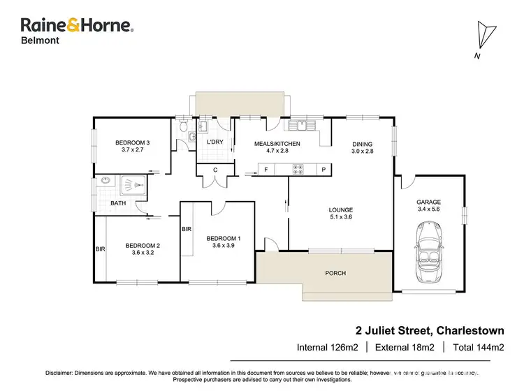Floorplan of Homely house listing, 2 Juliet Street, Charlestown NSW 2290