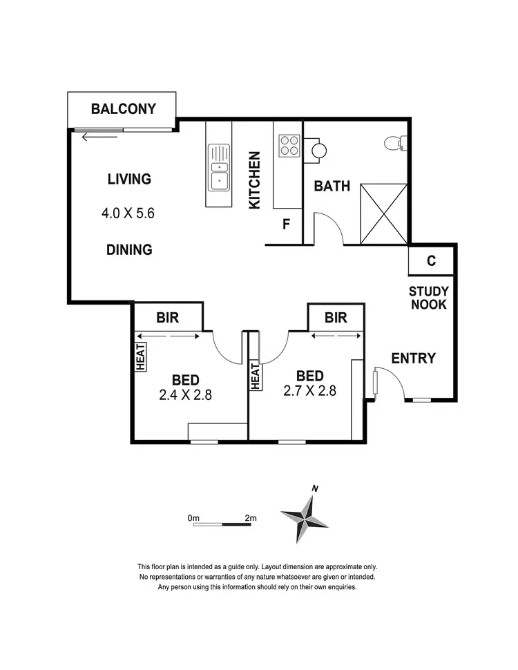 Floorplan of Homely apartment listing, 6/60 Auburn Road, Hawthorn VIC 3122