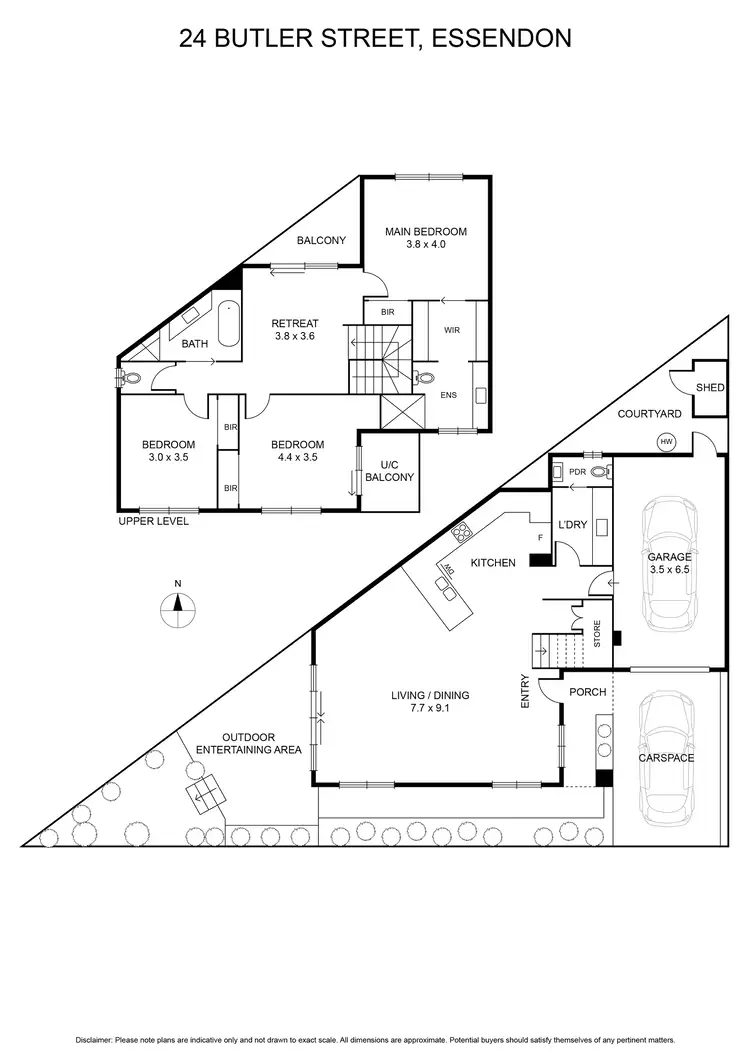 Floorplan of Homely house listing, 24 Butler Street, Essendon VIC 3040