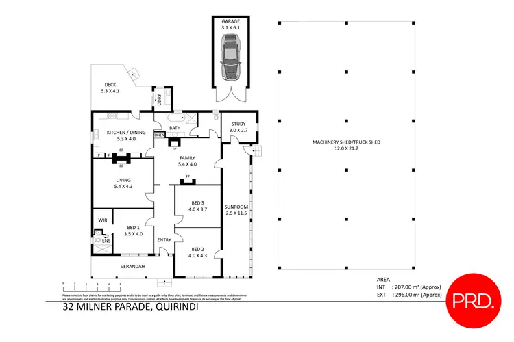 Floorplan of Homely house listing, 32 Milner Parade, Quirindi NSW 2343