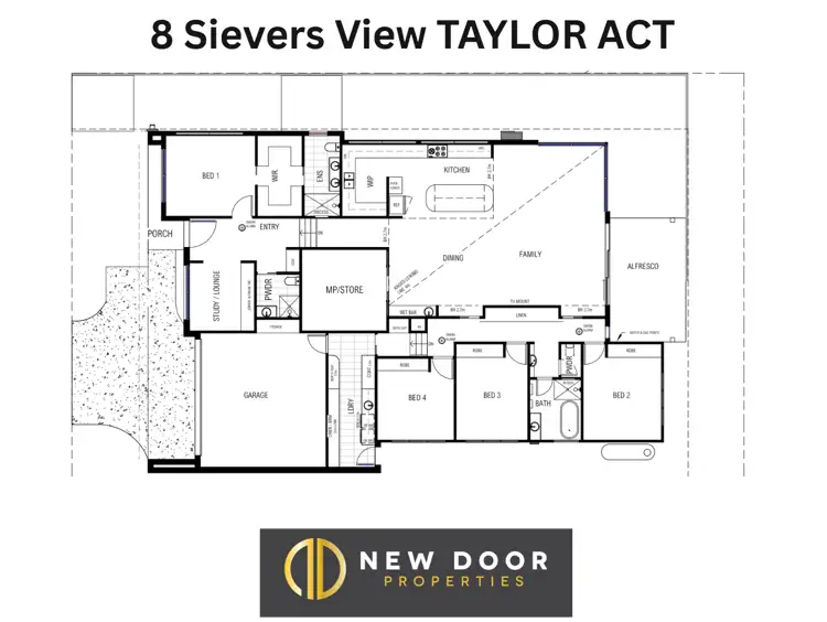 Floorplan of Homely house listing, 8 Sievers View, Taylor ACT 2913