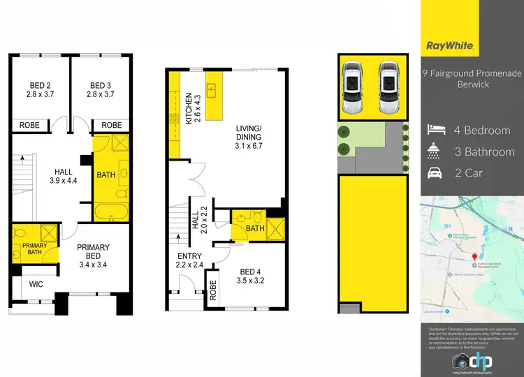Floorplan of Homely house listing, 9 Fairground Promenade, Berwick VIC 3806