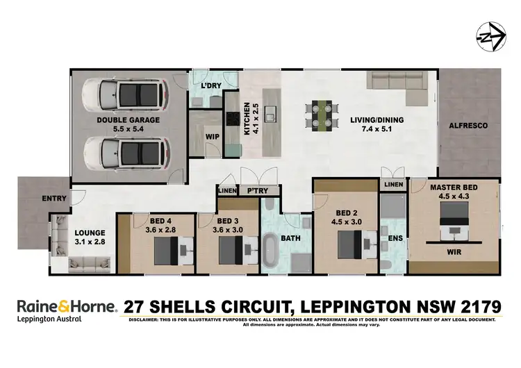 Floorplan of Homely house listing, 27 Shells Circuit, Leppington NSW 2179