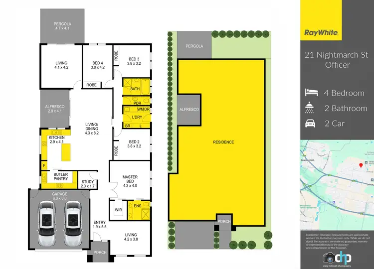 Floorplan of Homely house listing, 21 Nightmarch Street, Officer VIC 3809