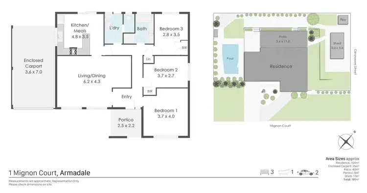 Floorplan of Homely house listing, 1 Mignon Court, Armadale WA 6112