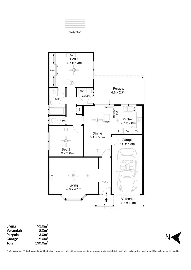 Floorplan of Homely unit listing, 1/12 Barnes Avenue, Magill SA 5072