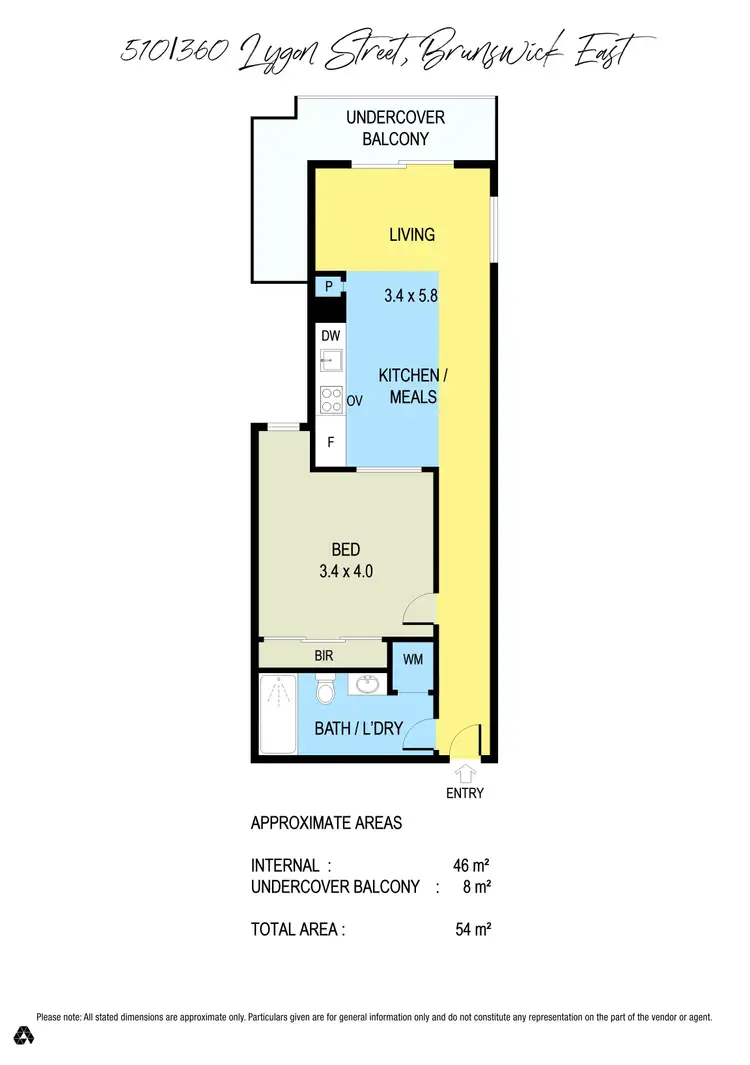 Floorplan of Homely apartment listing, 510/360 Lygon Street, Brunswick East VIC 3057