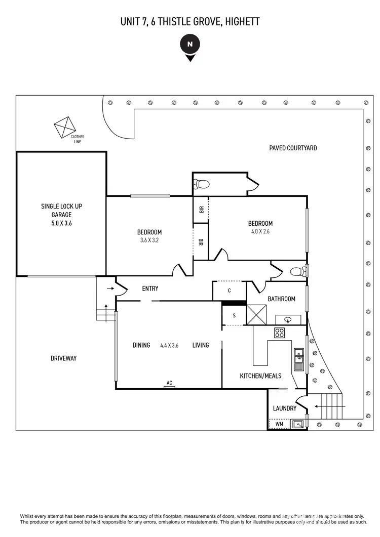 Floorplan of Homely unit listing, 7/6 Thistle Grove, Highett VIC 3190