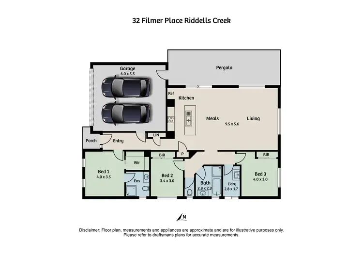 Floorplan of Homely house listing, 32 Filmer Place, Riddells Creek VIC 3431