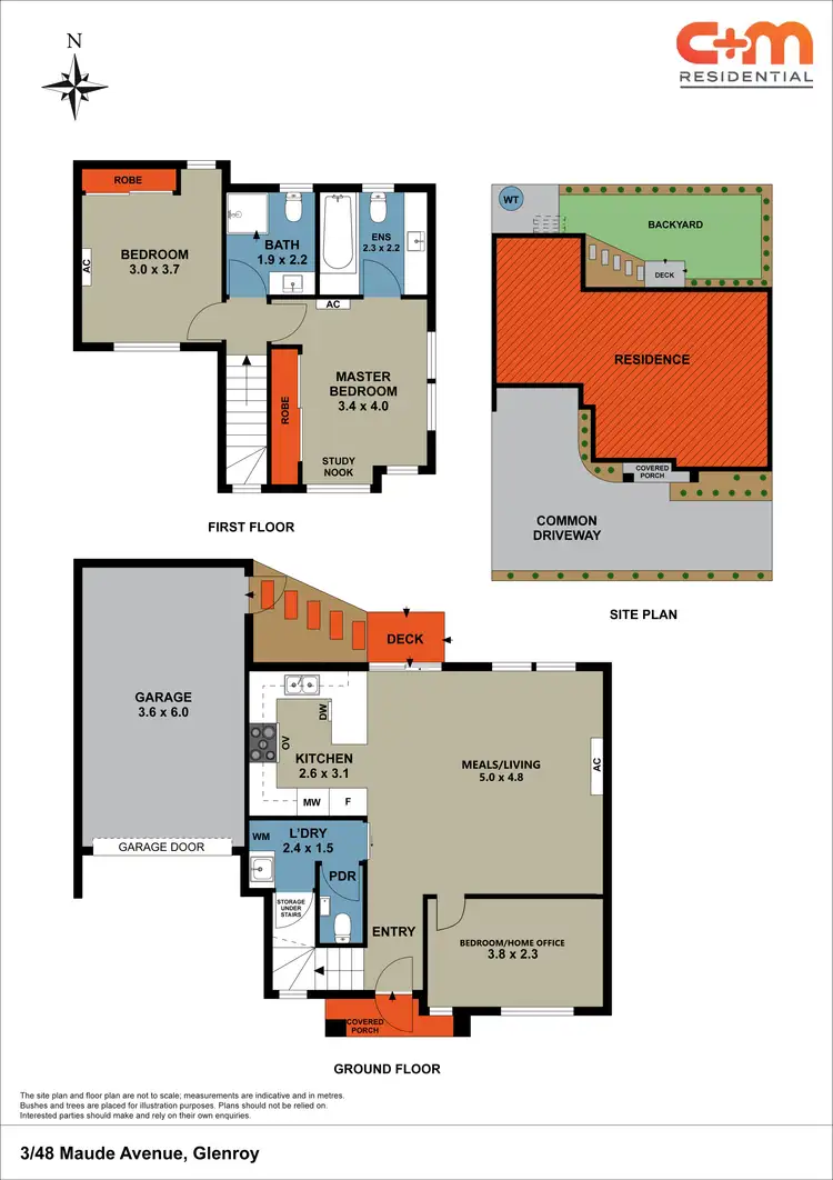 Floorplan of Homely townhouse listing, 3/48 Maude Avenue, Glenroy VIC 3046