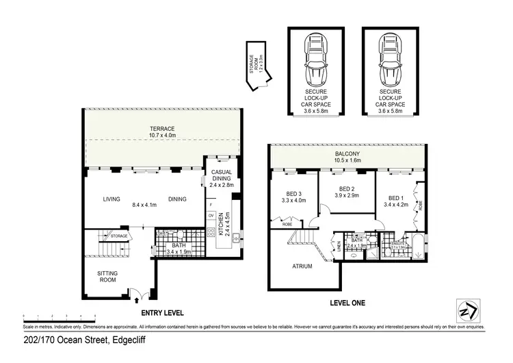 Floorplan of Homely apartment listing, 202/170 Ocean Street, Edgecliff NSW 2027