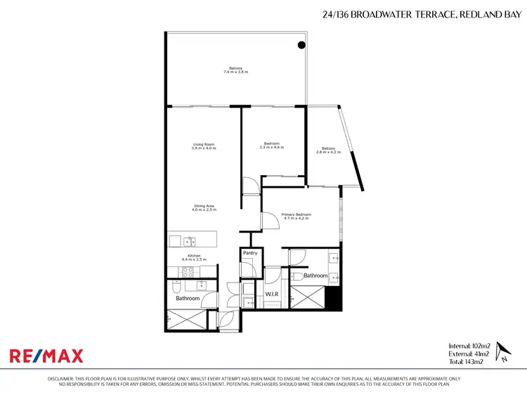 Floorplan of Homely apartment listing, 24/136 Broadwater Terrace, Redland Bay QLD 4165