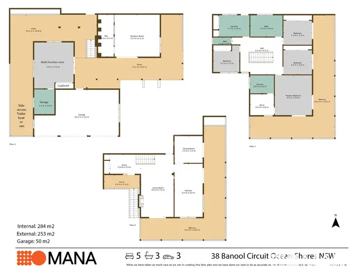 Floorplan of Homely house listing, 38 Banool Circuit, Ocean Shores NSW 2483