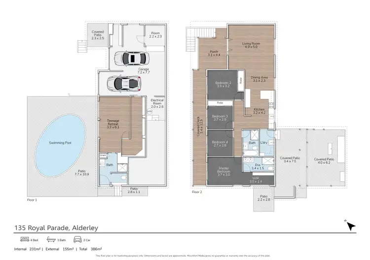 Floorplan of Homely house listing, 135 Royal Parade, Alderley QLD 4051