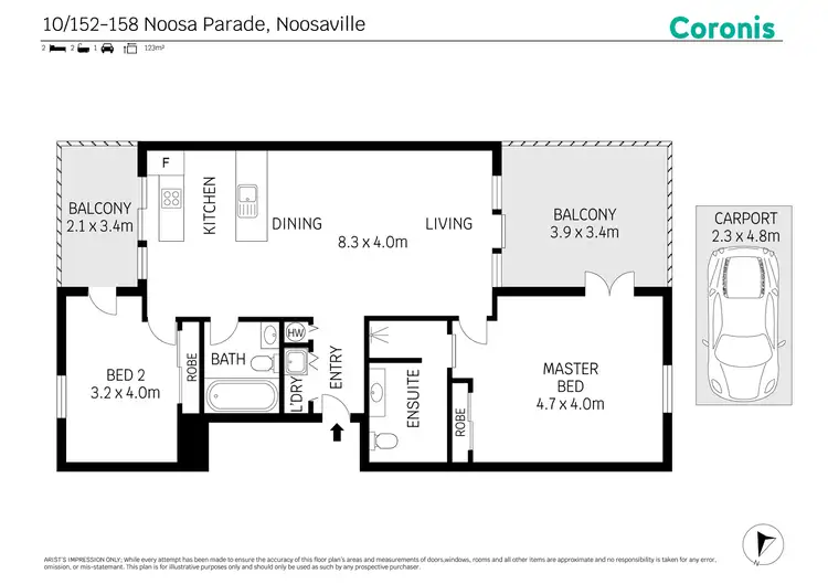 Floorplan of Homely unit listing, 10/152-158 Noosa Parade, Noosaville QLD 4566