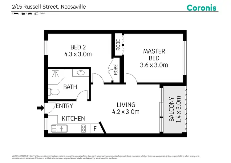 Floorplan of Homely unit listing, 2/15 Russell Street, Noosaville QLD 4566