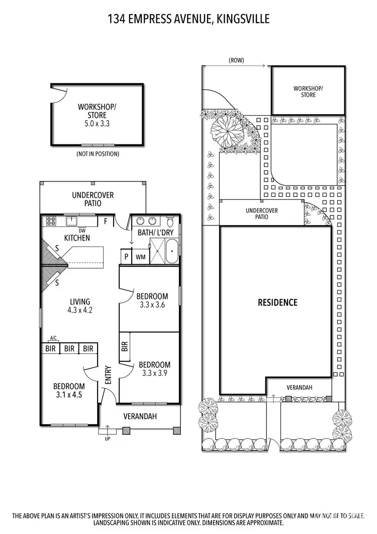 Floorplan of Homely house listing, 134 Empress Avenue, Kingsville VIC 3012