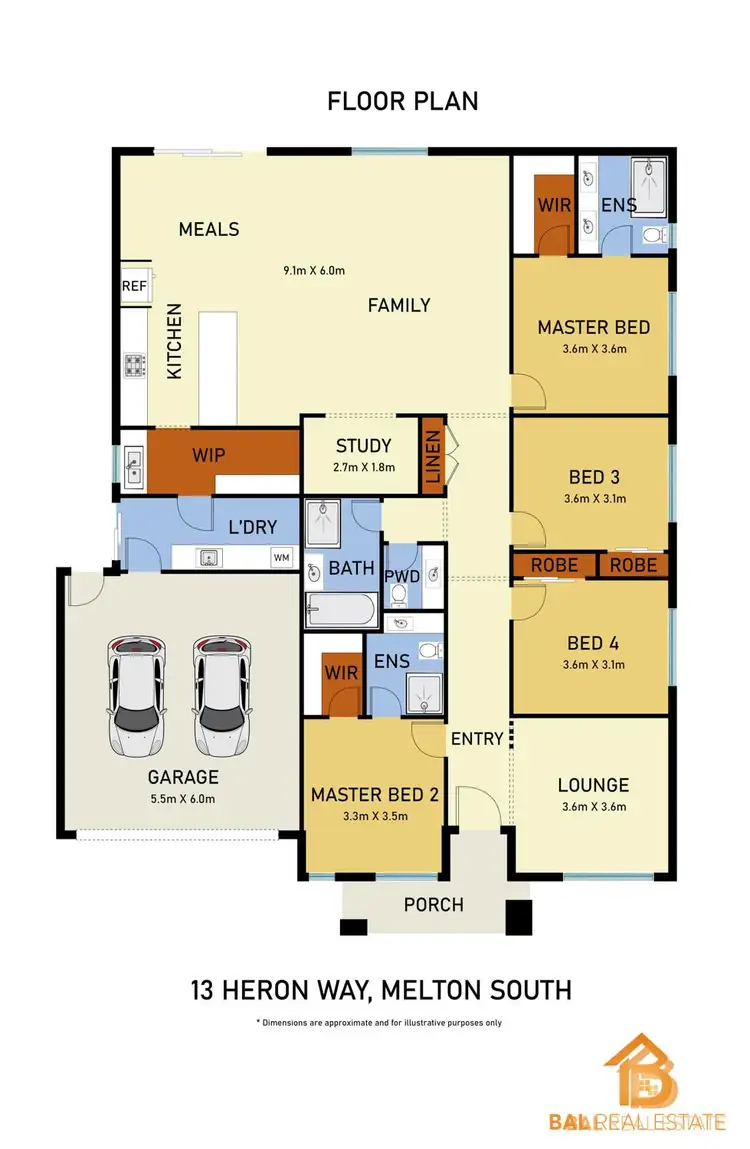 Floorplan of Homely house listing, 13 Heron Way, Melton South VIC 3338