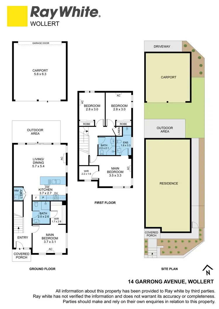 Floorplan of Homely townhouse listing, 14 Garrong Avenue, Wollert VIC 3750