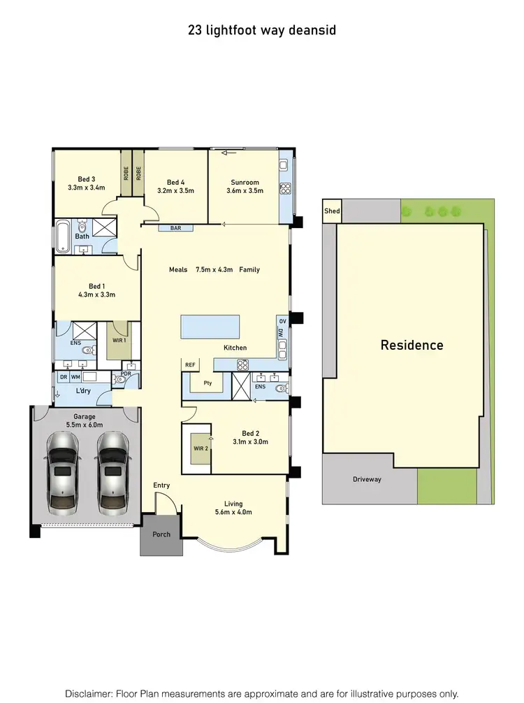 Floorplan of Homely house listing, 23 Lightfoot Way, Deanside VIC 3336