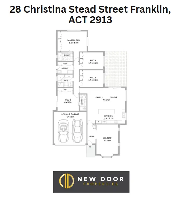 Floorplan of Homely house listing, 28 Christina Stead Street, Franklin ACT 2913