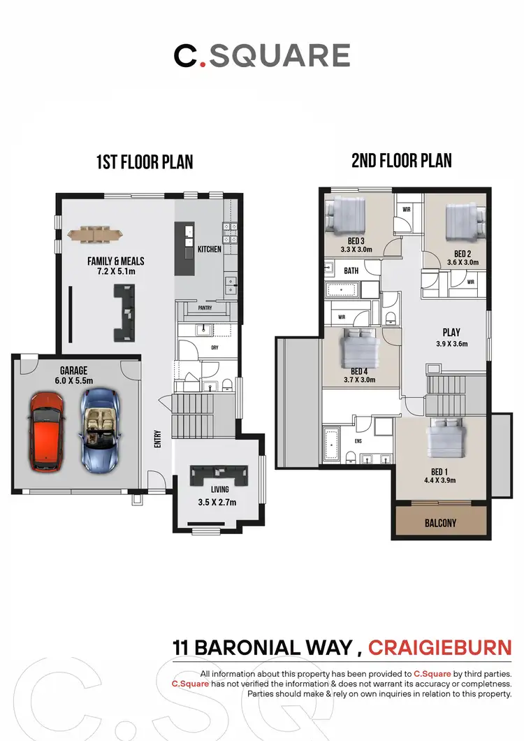 Floorplan of Homely house listing, 11 Baronial Way, Craigieburn VIC 3064