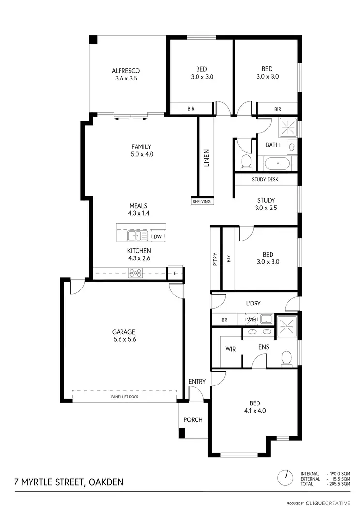 Floorplan of Homely house listing, 7 Myrtle Walk, Oakden SA 5086