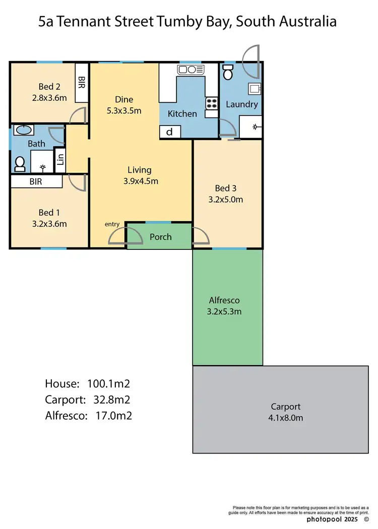 Floorplan of Homely unit listing, 5A Tennant Street, Tumby Bay SA 5605