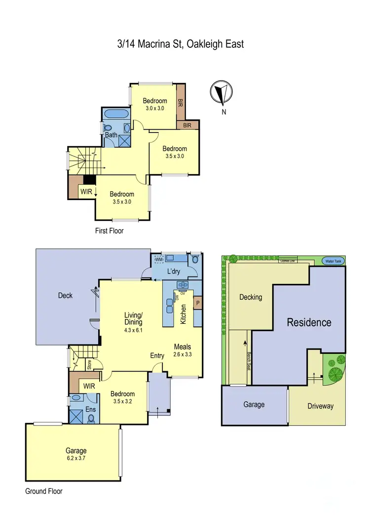 Floorplan of Homely townhouse listing, 3/14 Macrina Street, Oakleigh East VIC 3166
