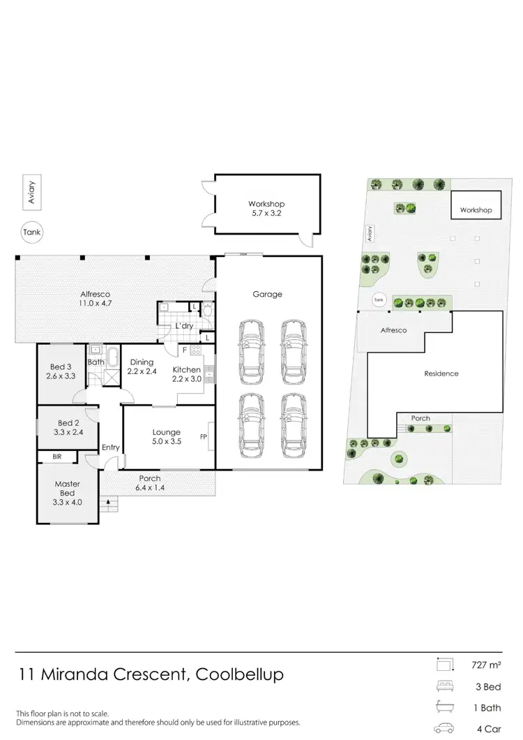 Floorplan of Homely house listing, 11 Miranda Crescent, Coolbellup WA 6163