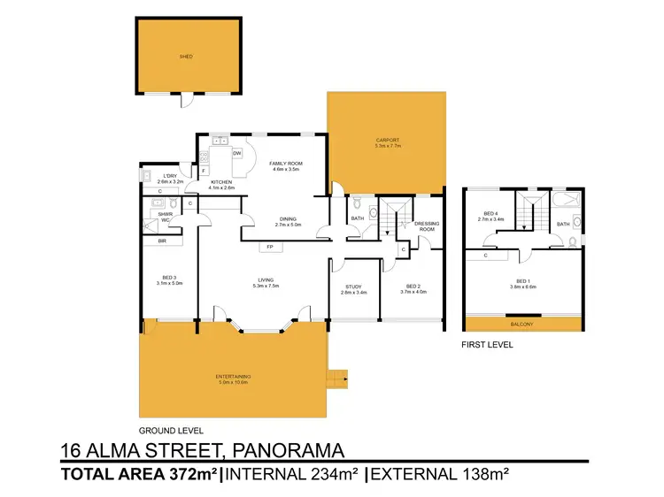 Floorplan of Homely house listing, 16 Alma Street, Panorama SA 5041