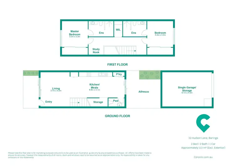 Floorplan of Homely house listing, 32 Hudson Lane, Baringa QLD 4551