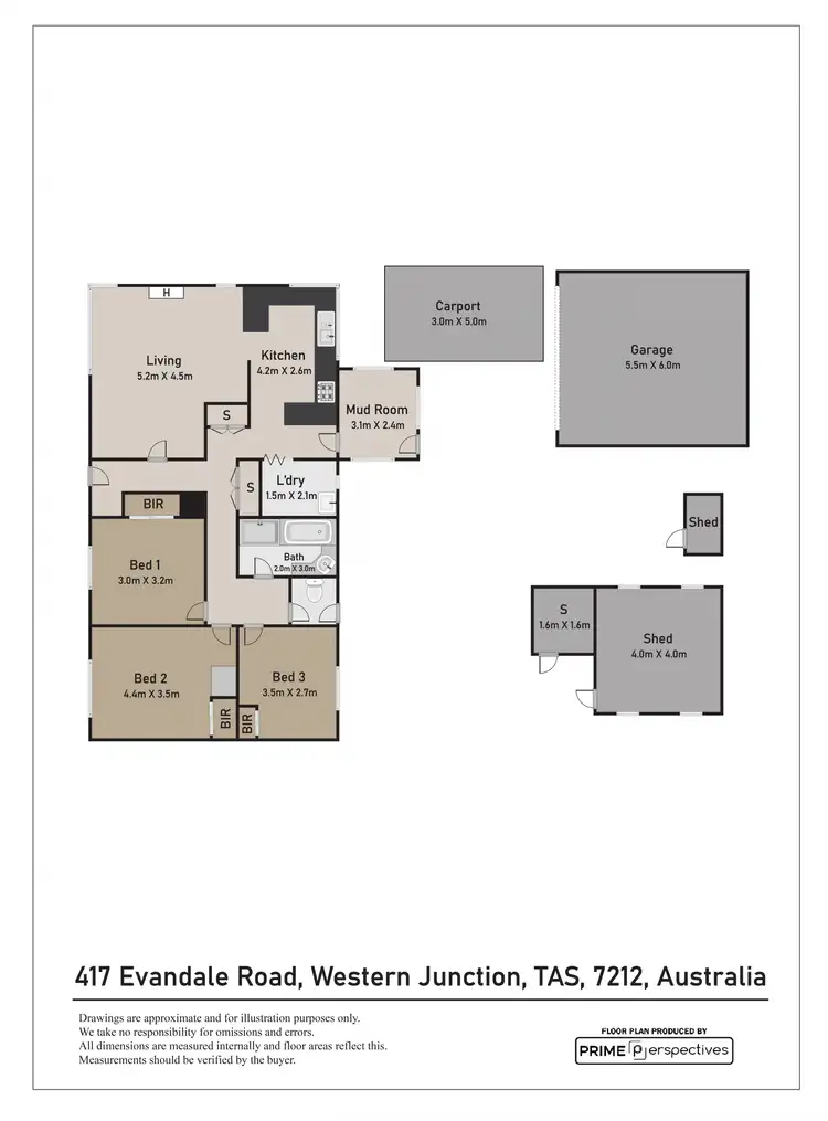 Floorplan of Homely house listing, 417 Evandale Road, Western Junction TAS 7212