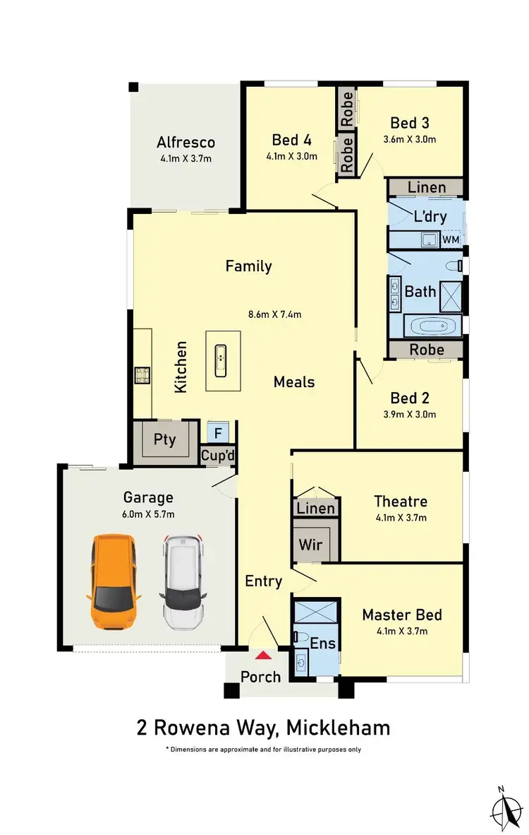 Floorplan of Homely house listing, 2 Rowena Way, Mickleham VIC 3064