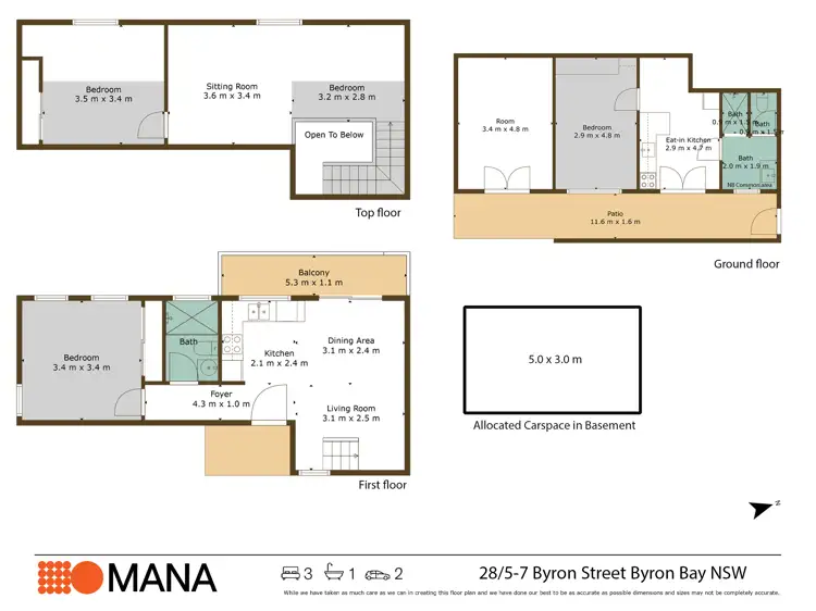 Floorplan of Homely unit listing, 28/5-7 Byron Street, Byron Bay NSW 2481