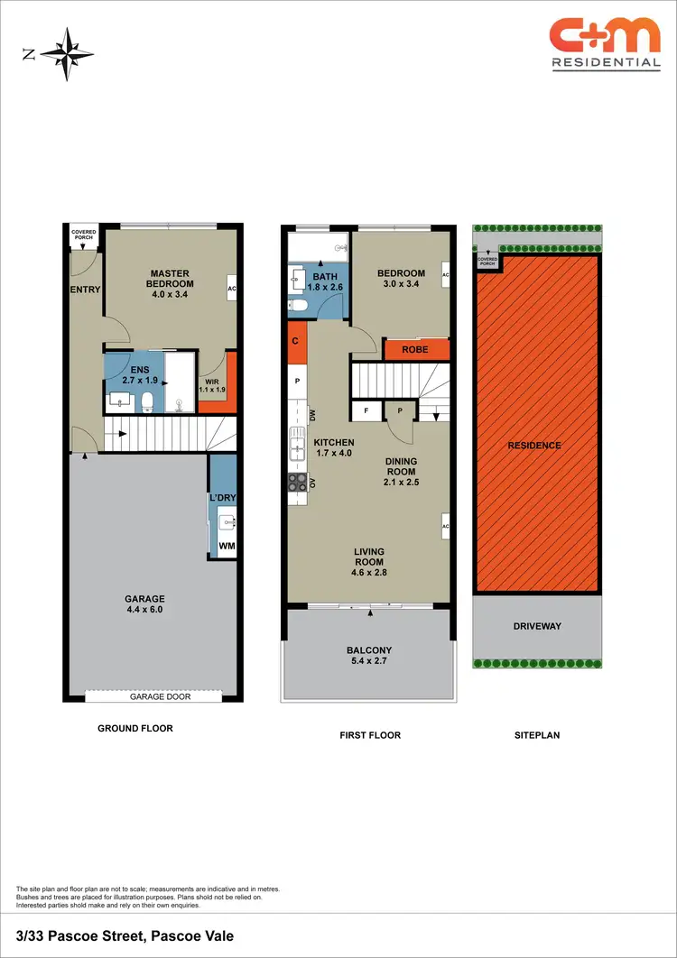 Floorplan of Homely townhouse listing, 3/33 Pascoe Street, Pascoe Vale VIC 3044