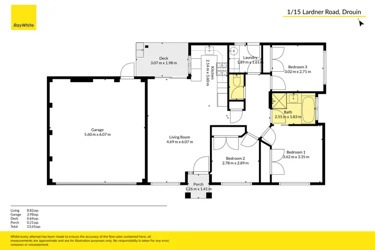 Floorplan of Homely house listing, 1/15 Lardner Road, Drouin VIC 3818